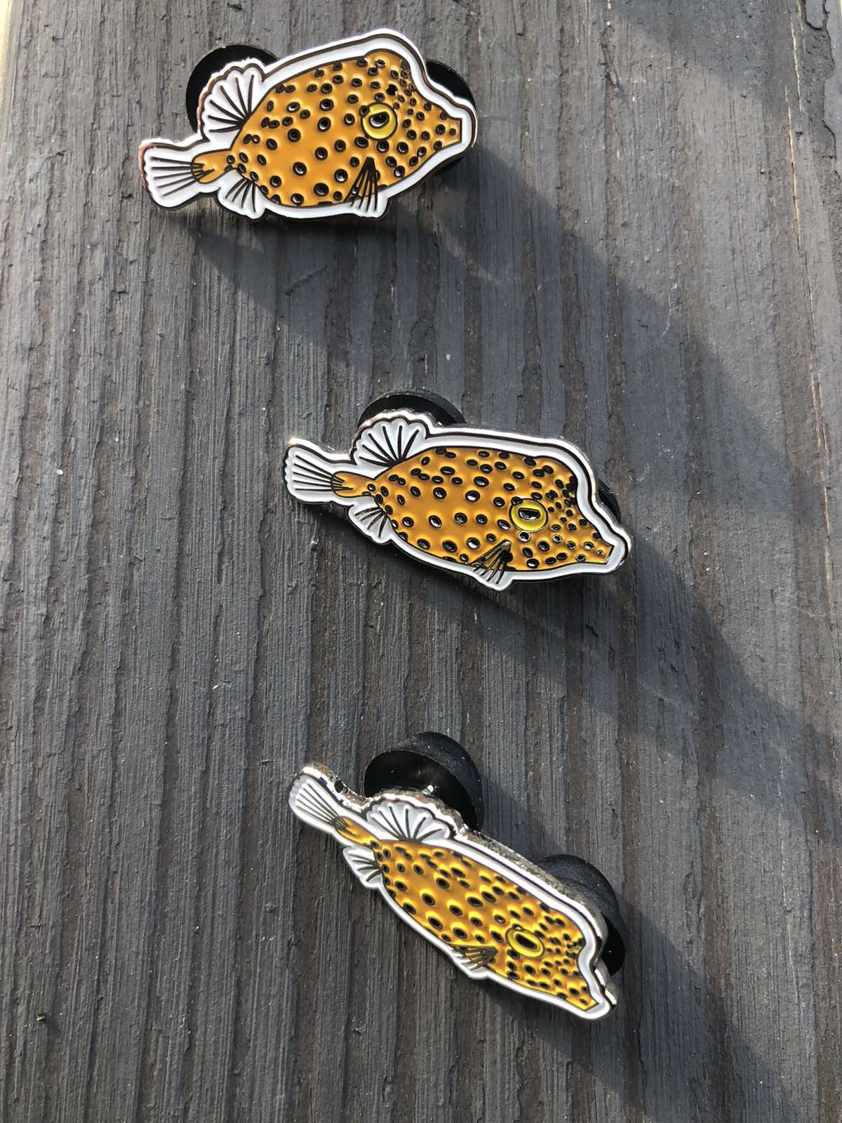 “Gonu” the Yellow Boxfish Enamel Pin