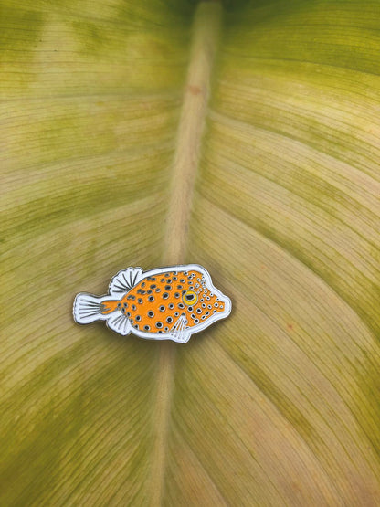 “Gonu” the Yellow Boxfish Enamel Pin