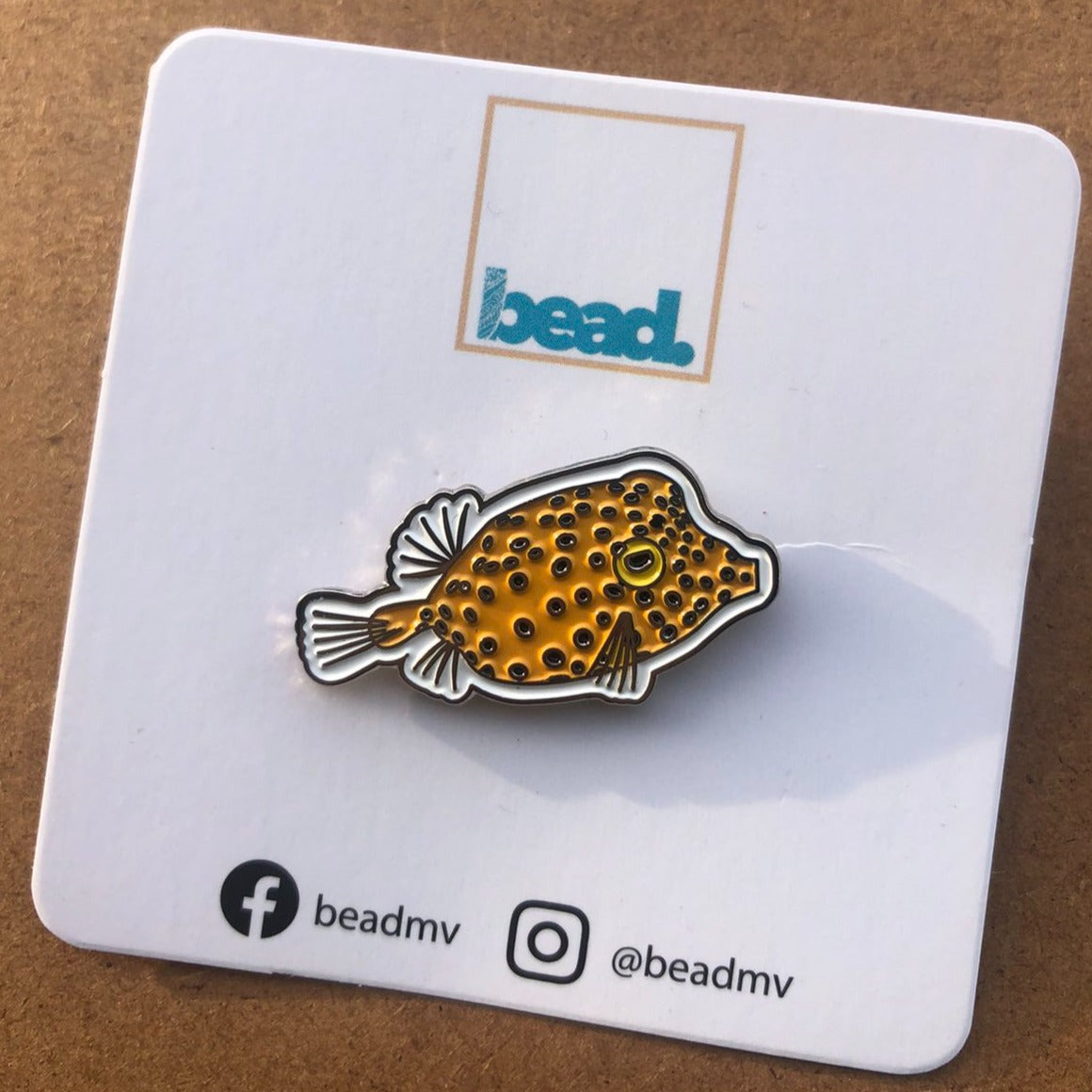 “Gonu” the Yellow Boxfish Enamel Pin